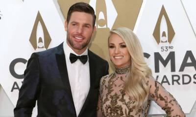 Carrie Underwood - Mike Fisher - Carrie Underwood's son is his dad's mini-me in rare family photo - hellomagazine.com - USA - Tennessee