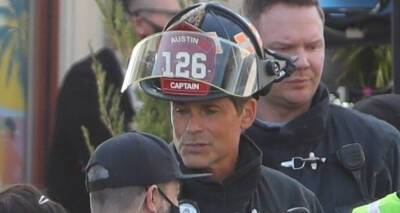 Lone Star - Rob Lowe - Rob Lowe Suits Up In His Firefighter Gear to Film '9-1-1: Lone Star' - justjared.com - city San Pedro