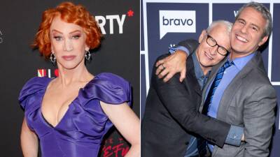 Andy Cohen - Donald Trump - Ryan Seacrest - Kathy Griffin - Bill De-Blasio - Kathy Griffin Says She 'Hate Watched' Anderson Cooper and Andy Cohen's New Year's Eve Special - etonline.com - New York - county Anderson - county Cooper
