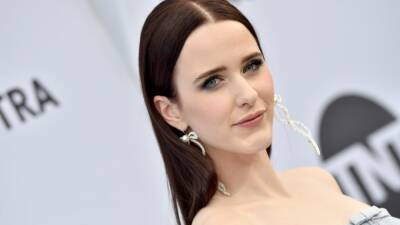 Rachel Brosnahan Now Has Blunt Bangs and Just Rocked a Midriff-Baring Blue Top - glamour.com
