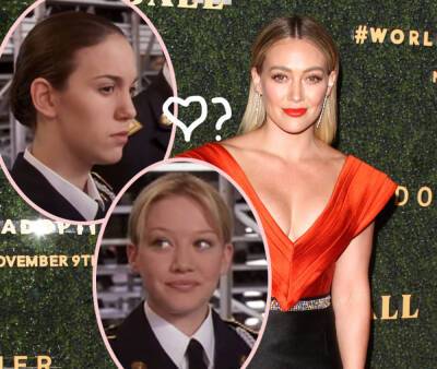 Hilary Duff - Jennifer Stone - Hilary Duff Reacts To Theory That Cadet Kelly Is A Low Key Queer Love Story - perezhilton.com - county Cole - city Gary, county Cole