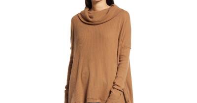 Free People on Sale! We Found This Cozy Cowl Neck Top for 42% Off at Nordstrom - usmagazine.com