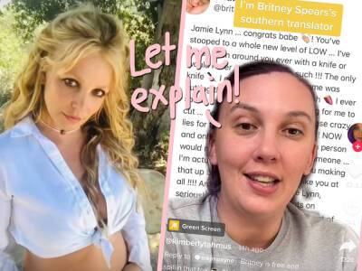 Jamie Lynn - Rachel Zegler - Confused By Britney Spears' Rambling Social Media Captions? It's Just SOUTHERN & This TikToker Is Translating! - perezhilton.com