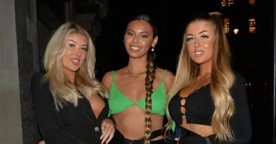 Love Island reunion as Sophie Piper flashes abs and Jess and Eve Gale don sheer leggings - www.ok.co.uk