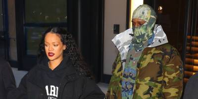Rihanna Stops By Roc-A-Fella Records With A$AP Rocky Before a Private Dinner Date - justjared.com - New York