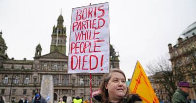 Boris Johnson - Pro-independence activists march through Glasgow in protest against Boris Johnson - dailyrecord.co.uk - Scotland