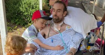 Dad-of-two has to learn to walk and talk again a year on from Covid hospital admission - www.manchestereveningnews.co.uk - Manchester