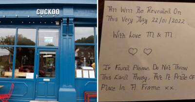 Prestwich bar's cryptic three-year-old love letter promises all will be revealed today - www.manchestereveningnews.co.uk - Italy - Manchester