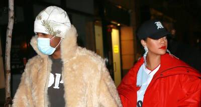 Rihanna & Boyfriend A$AP Rocky Keep Close on Date Night in NYC - justjared.com - New York