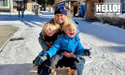 Exclusive: Chemmy Alcott talks exciting family adventure in the mountains with her young sons - hellomagazine.com - Switzerland