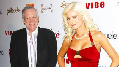 Hugh Hefner - Next Door - Kendra Wilkinson - Holly Madison - Bridget Marquardt - Hugh Hefner Holly Madison’s History: Everything To Know About Their Romance, Her Accusations Beyond - hollywoodlife.com