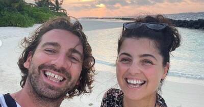 Storm Huntley shares sweet honeymoon snap as LaFontaines husband Kerr Okan unveils video - www.dailyrecord.co.uk - Maldives