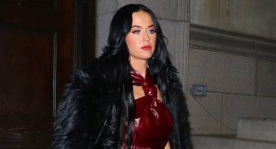 Katy Perry Looks So Hot in Burgundy Outfit While in NYC for 'SNL' - www.justjared.com
