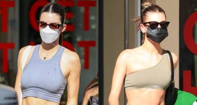 Kendall Jenner & Hailey Bieber Show Off Fit Physiques Leaving Hot Pilates Class - www.justjared.com - Los Angeles - California