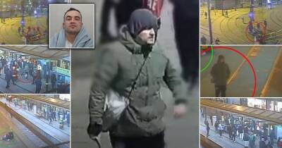 Shocking footage shows knifeman attacking homeless men on random spree across Manchester city centre - www.manchestereveningnews.co.uk - Manchester