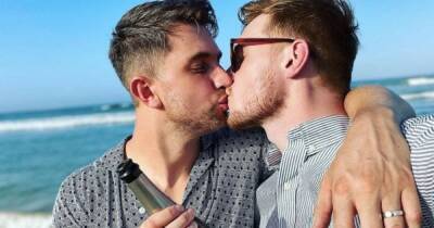 Emmerdale stars Kris Mochrie and Max Parker share romantic details from beach engagement - www.ok.co.uk - Britain - Manchester - South Africa