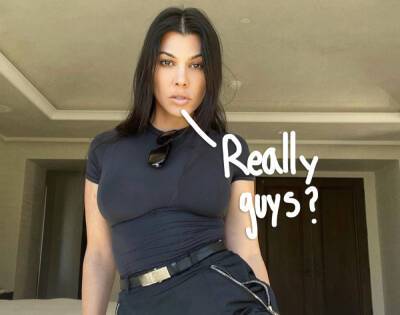 Khloe Kardashian - Kim Kardashian - Kourtney Kardashian - Kimmy Kakes - Kourtney Kardashian Has A Hilarious Response To Being Accused Of Epic Photoshop Fail! - perezhilton.com