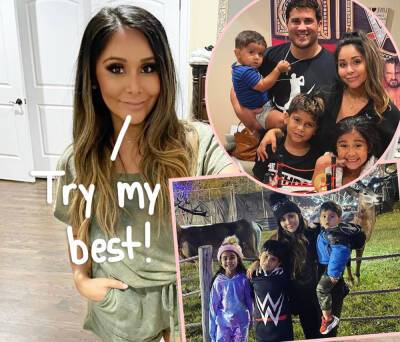 Snooki Admits Her & Jionni Are Still Co-Sleeping With Their Kids -- It’s 'Hard' To Find One-On-One Time With Each Of Them! - perezhilton.com - Jersey