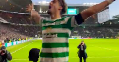 Jota takes on Celtic conductor role as winger laps up late winner in the Parkhead terraces - www.dailyrecord.co.uk - Australia