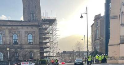 Glasgow homes evacuated after Storm Malik winds target 'unsafe' historic building - www.dailyrecord.co.uk - Scotland - county Hall