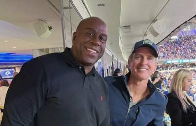 Gavin Newsom, Under Fire For Going Maskless At Rams Game With Magic Johnson, Says He “Only Took The Mask Off For A Brief Second” - deadline.com - France - Los Angeles - California - San Francisco - Los Angeles - city Inglewood