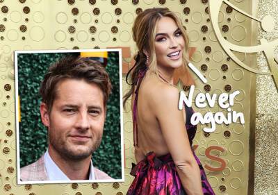 Chrishell Stause Hilariously Censored Ex Justin Hartley’s Name From Movie Poster! - perezhilton.com