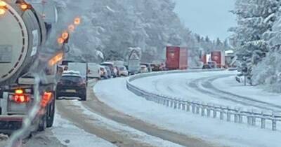 Heavy snow leaves drivers stranded in ‘mountain of traffic’ on A9 as road shut at Inverness - www.dailyrecord.co.uk - Scotland