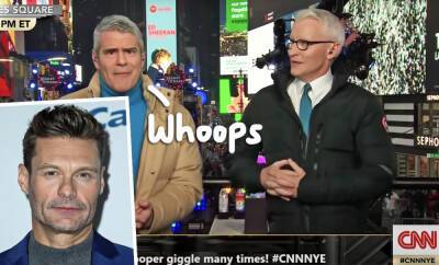 Andy Cohen - Ryan Seacrest - Mark Zuckerberg - Bill De-Blasio - Cooper - Andy Cohen Reveals His One 'Regret' After Trash-Talking Ryan Seacrest During 'Drunk' New Year’s Eve Show! - perezhilton.com - county Anderson - county Cooper