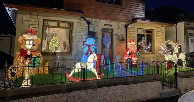 Grangemouth family raise over £1k for hospice with Christmas light display - www.dailyrecord.co.uk - Santa