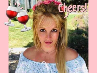 Britney Spears Has Her First Glass Of Wine In 13 Years! - perezhilton.com