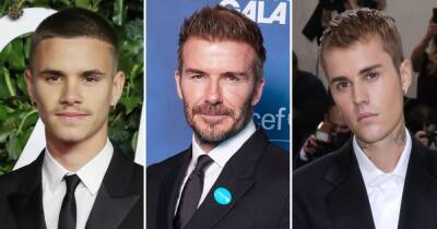Justin Bieber - David Beckham - Romeo Beckham - Romeo Beckham Just Got the Same Tattoo as Father David Beckham — and Justin Bieber: ‘Masterpiece’ - usmagazine.com