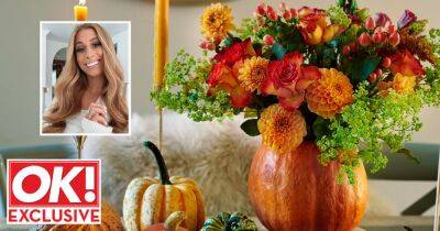 Stacey Solomon - Loose Women - 6 easy steps to make Stacey Solomon’s spooky and stylish pumpkin flower bouquet - ok.co.uk - county Gray