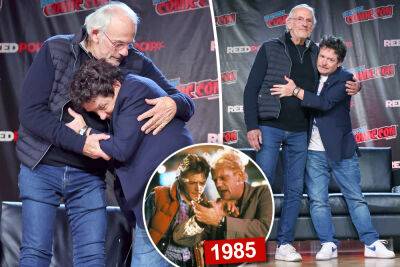 Christopher Lloyd and Michael J. Fox’s ‘Back to the Future’ reunion has fans in tears - nypost.com - New York - USA