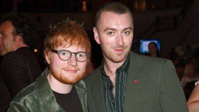 Ed Sheeran Gifts Sam Smith With a 6-Foot NSFW Statue He Plans to Turn Into a Fountain - www.etonline.com - Britain