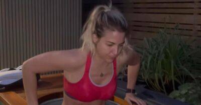 Gemma Atkinson - Gorka Marquez - Gemma Atkinson strips to swimwear for home ice bath in glimpse at morning routine before heading to the salon - manchestereveningnews.co.uk - Spain - Manchester