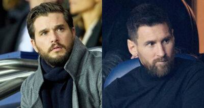 Kit Harington & Lionel Messi Check Out Champions League Vs. Benfica Match in Paris - www.justjared.com - France - Argentina