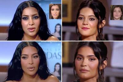 AI guesses what Kardashians would look like ‘without plastic surgery’ - nypost.com
