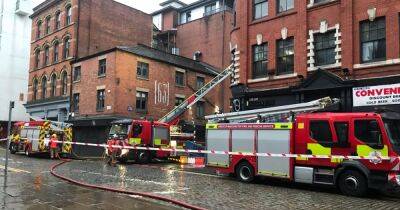 Firefighters spend hours tackling blaze in basement of business in Northern Quarter - www.manchestereveningnews.co.uk - Centre - city Manchester, county Centre