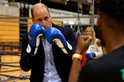 Kate Middleton - prince William - Royal Family - Prince William looks spiffy in suit while throwing punches for charity - nypost.com