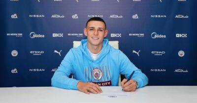 Breaking: Phil Foden signs new five-year Man City contract - www.manchestereveningnews.co.uk - Manchester
