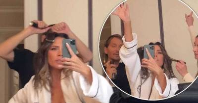Victoria Beckham sings along to Madonna while getting ready in NYC - www.msn.com - USA - New York