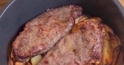 TikTok foodie shares 'absolutely delicious' steak and chips in the air fryer - www.dailyrecord.co.uk