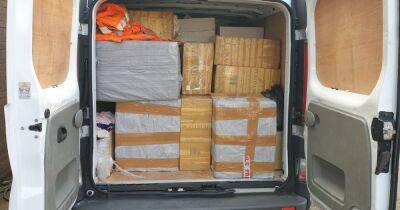 Van stuffed with 360,000 illegal cigarettes snared by cops on M74 near Glasgow - www.dailyrecord.co.uk - Scotland - Beyond