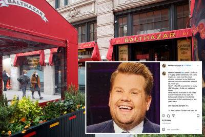 James Corden banned from NYC restaurant for mistreating employees - nypost.com - New York - Luxembourg