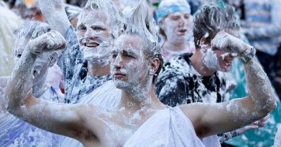 In pictures: Students get in a mess during Raisin Monday at St Andrews - www.msn.com - Scotland