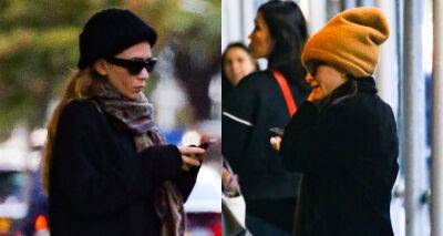 Mary-Kate & Ashley Olsen Bundle Up While Leaving Their Office in NYC - www.justjared.com - New York
