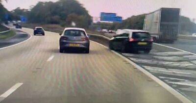 Motorist captures 'worst ever driving' on M60 in terrifying near-death move - www.manchestereveningnews.co.uk