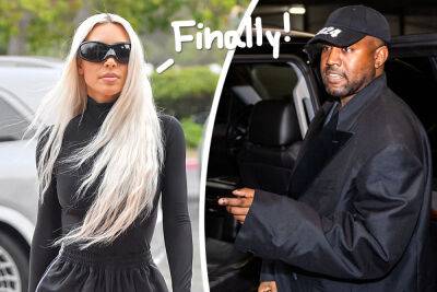 Kanye West FINALLY Giving In & Finalizing Divorce From Kim Kardashian! - perezhilton.com - Chicago