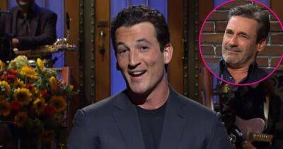 Miles Teller Jokes About Pushing Himself to the ‘Absolute Limit’ for ‘Top Gun’ on ‘SNL’ — With Jon Hamm Cameo - www.usmagazine.com - New York