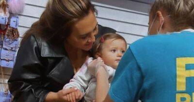 Lauren Goodger gets 15 month old Larose's ears pierced after admitting 'nerves' - www.ok.co.uk
